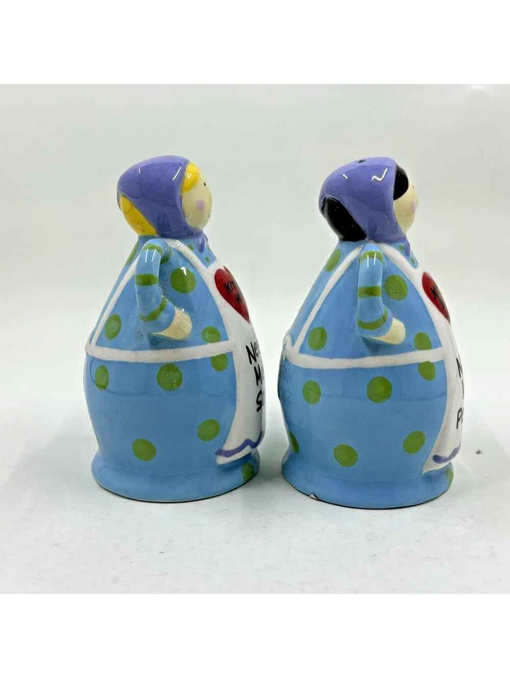 Kitchen Witch porcelain Salt and Pepper shaker